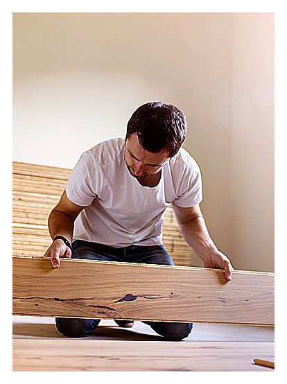 Poseur parquet