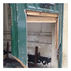 restauration porte cochere